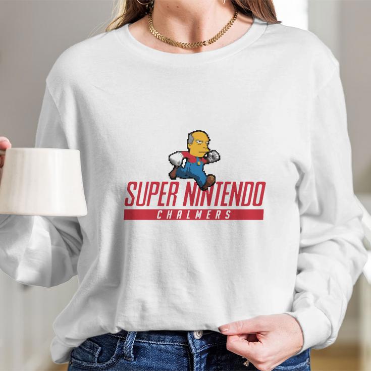 Super Nintendo Chalmers Long Sleeve T-Shirt Gifts for Her