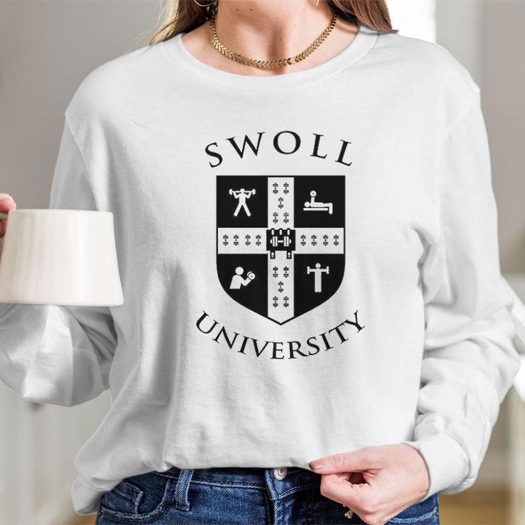 Swoll University Long Sleeve T-Shirt Gifts for Her