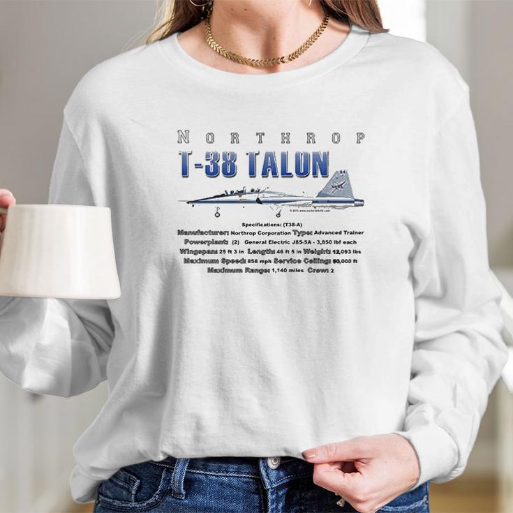 T38 Talon Plane Long Sleeve T-Shirt Gifts for Her