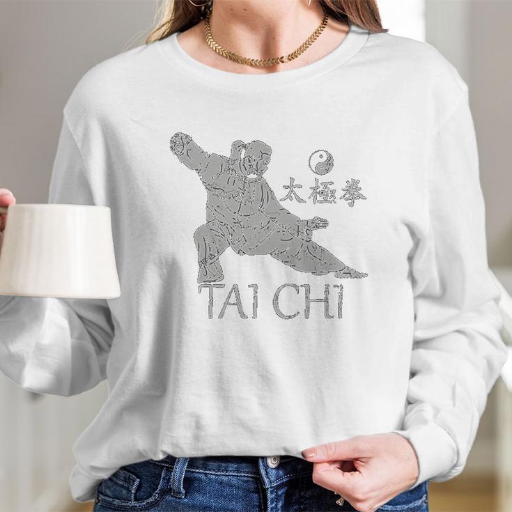 Tai Chi Qi Gong Wu Yang Chen Hao Long Sleeve T-Shirt Gifts for Her