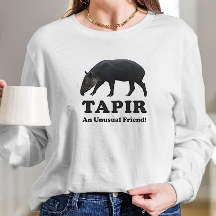 Tapir An Unusual Friend Long Sleeve T-Shirt Gifts for Her