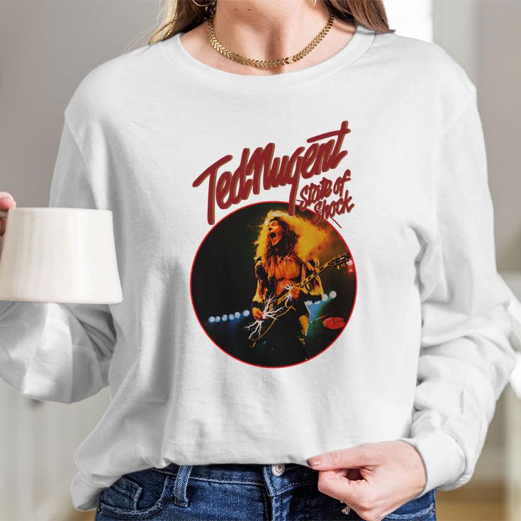 Ted Nugent State Of Shock Art Long Sleeve T-Shirt Gifts for Her