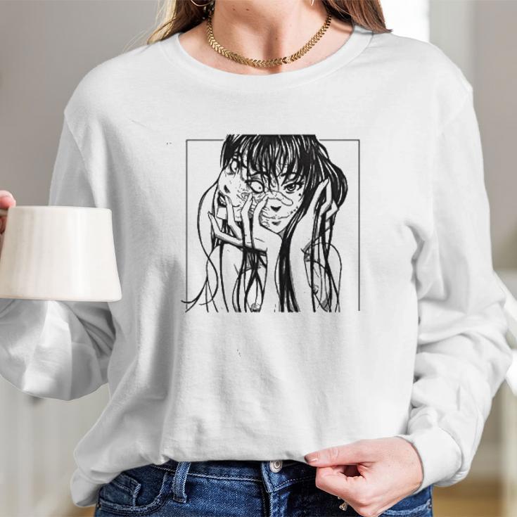 Tomie Anime Manga Junji Ito Uzumaki Long Sleeve T-Shirt Gifts for Her