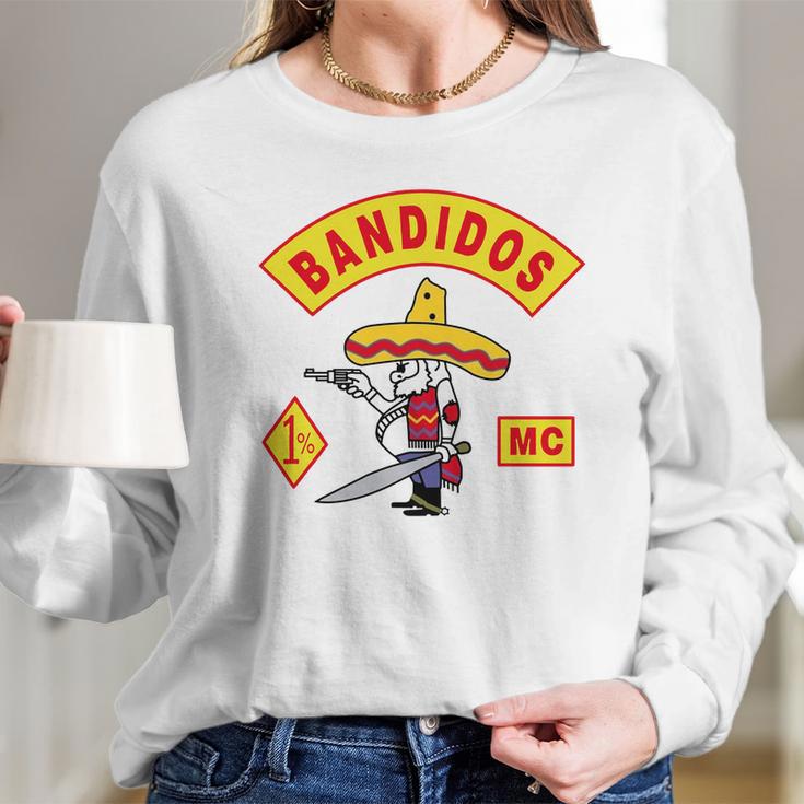 Top Selling - Bandidos Motorcycle Club - Mens T-Shirt Long Sleeve T-Shirt Gifts for Her