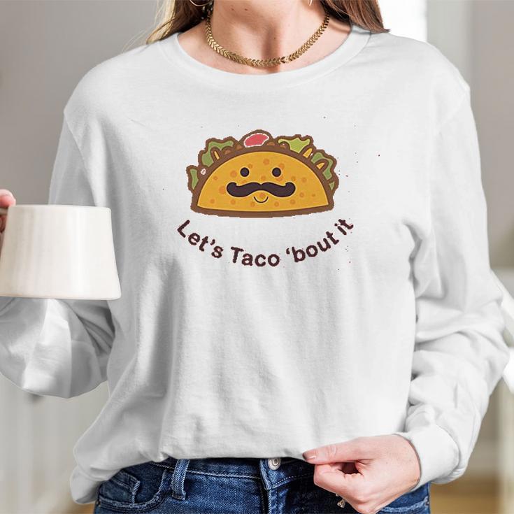 Trunk Candy Lets Taco Bout It Kids Tri Blend Long Sleeve T-Shirt Gifts for Her