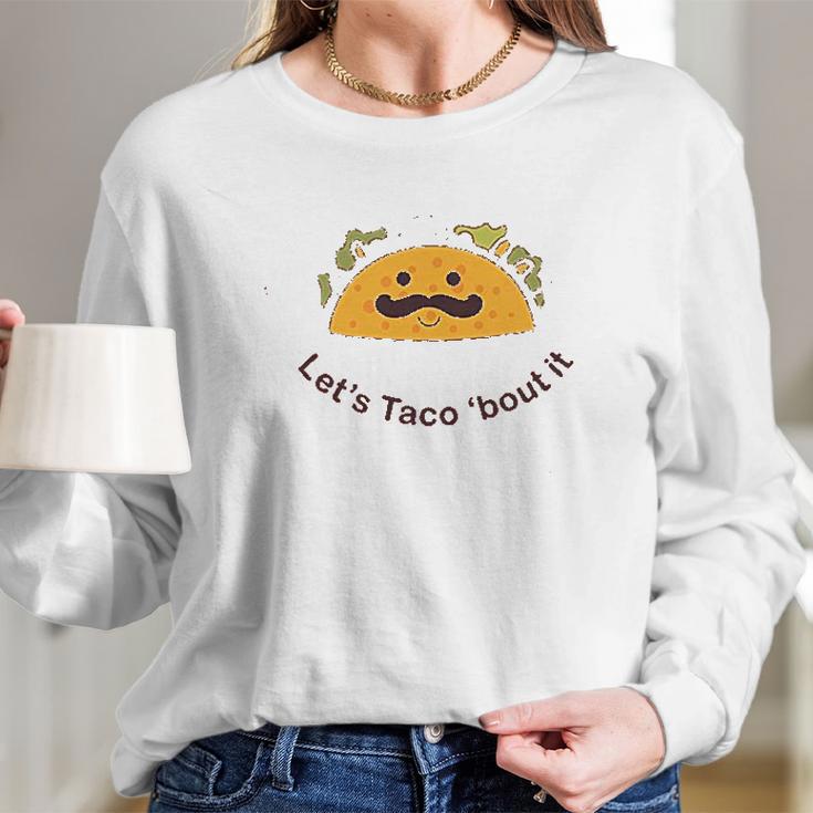 Trunk Candy Lets Taco Bout It Triblends Long Sleeve T-Shirt Gifts for Her