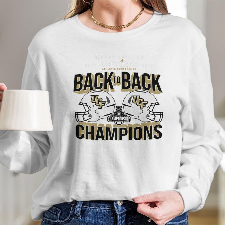 Ucf Back To Back Champion Long Sleeve T-Shirt Gifts for Her