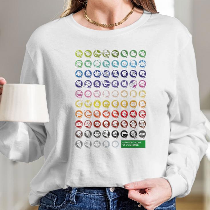 Ultimate Colors Of Smash Bros Long Sleeve T-Shirt Gifts for Her