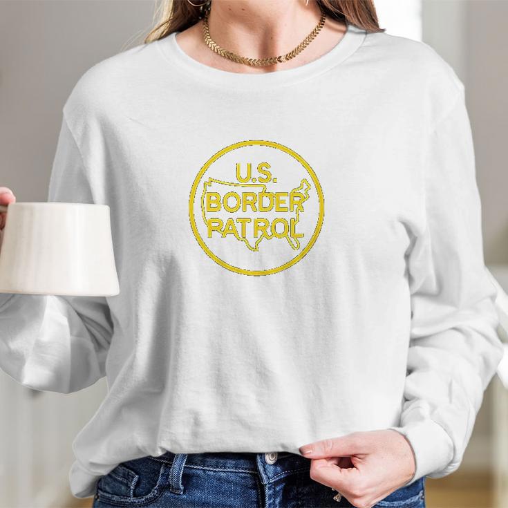 Us Border Patrol American Military Long Sleeve T-Shirt Gifts for Her