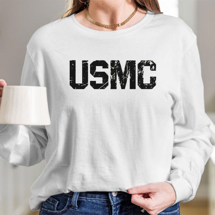 Usmc United States Marine Long Sleeve T-Shirt Gifts for Her