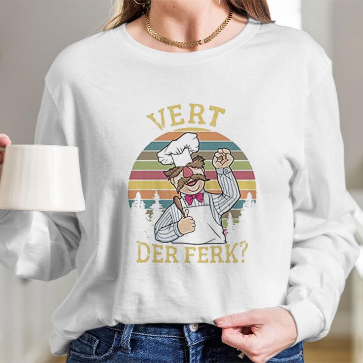 Vert Der Ferk Chef Funny Vintage Gift Long Sleeve T-Shirt Gifts for Her