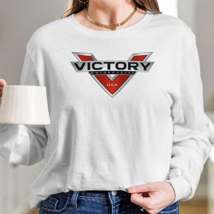 Victory V Motorcycles Usa Tshirts Long Sleeve T-Shirt Gifts for Her