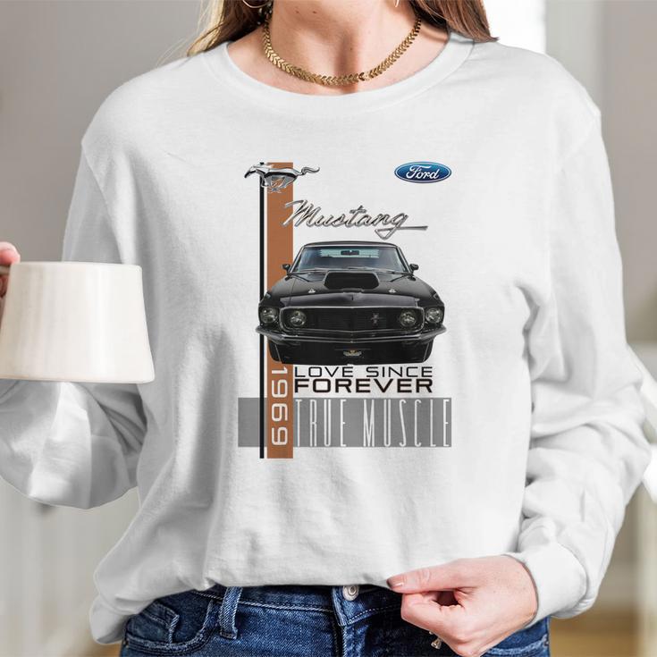 Vintage Mustang Ford 1969 Love Since Forever Long Sleeve T-Shirt Gifts for Her