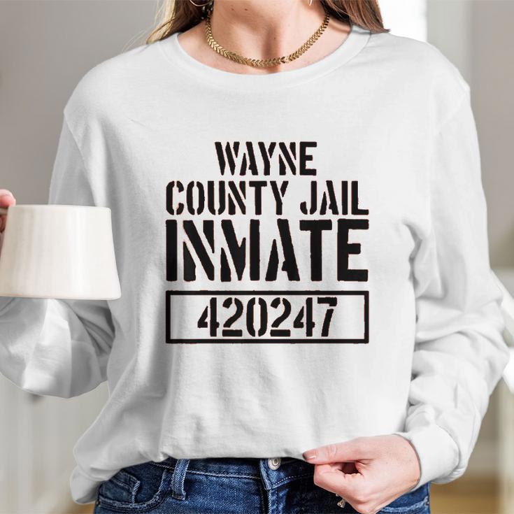 Wayne County Jail Inmate Prison Halloween Costume Long Sleeve T-Shirt Gifts for Her