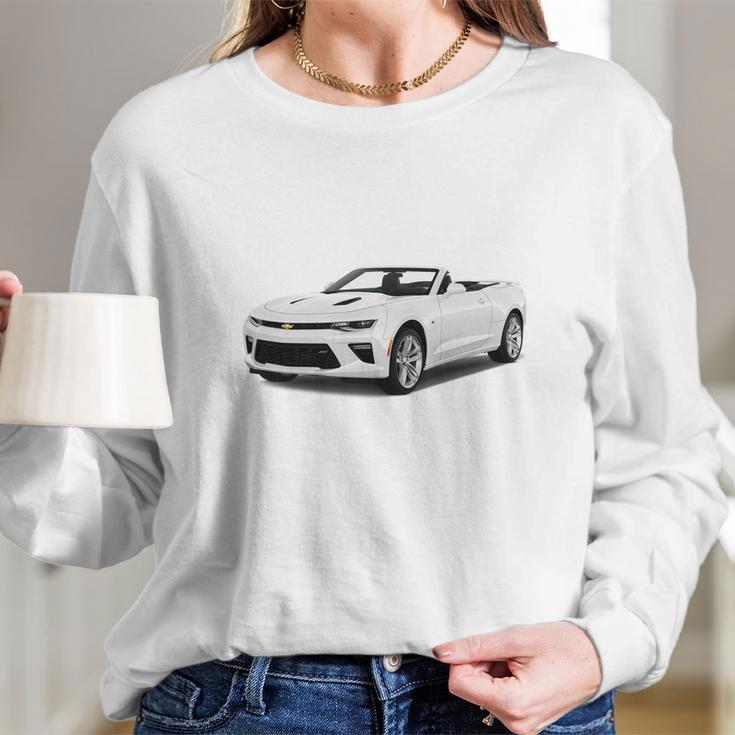 White Camaro Long Sleeve T-Shirt Gifts for Her