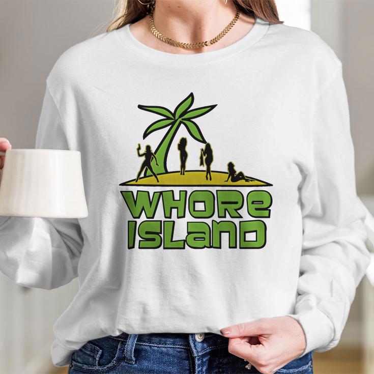 Whore Island Archer T-Shirt Long Sleeve T-Shirt Gifts for Her