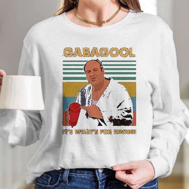 I Will Have The Gabagool For Dinner Retro Long Sleeve T-Shirt Gifts for Her