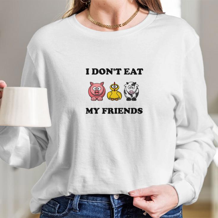 Yo No Como Mis Amigos Veganos Long Sleeve T-Shirt Gifts for Her