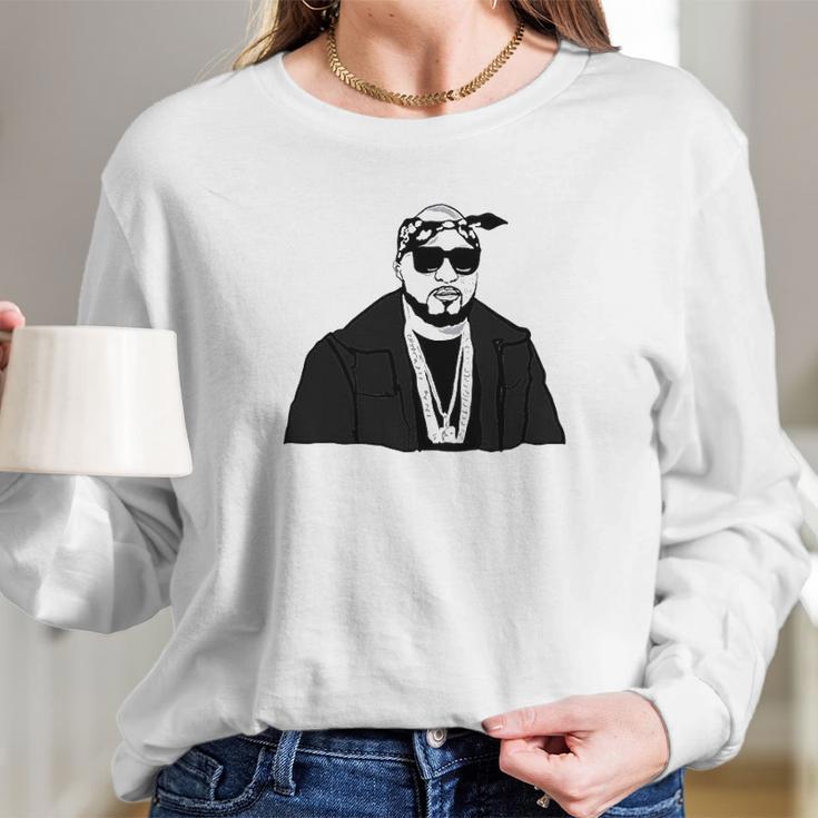 Young Jeezy White Long Sleeve T-Shirt Gifts for Her