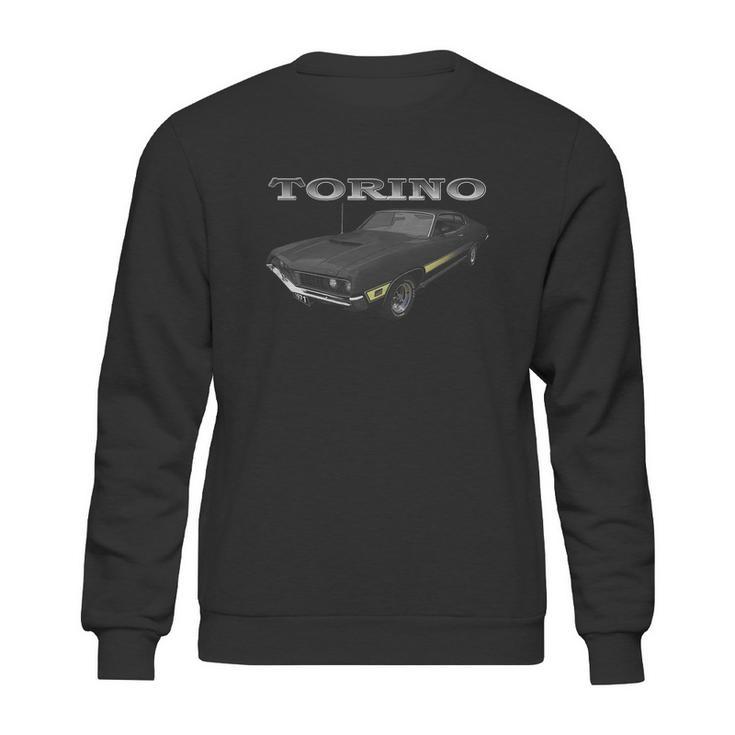 1971 Ford Torino Black Sweatshirt