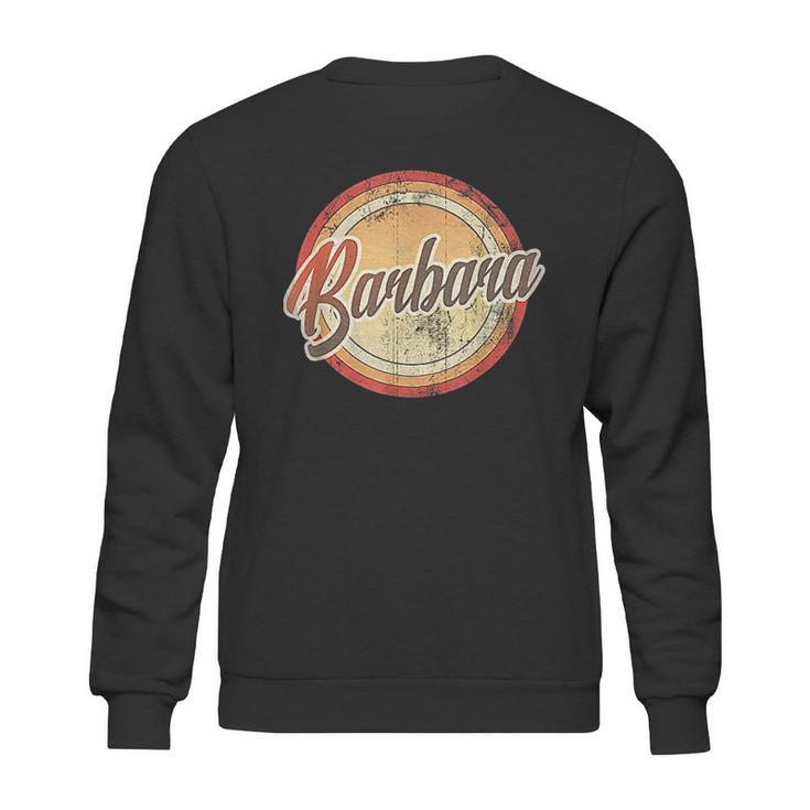 Graphic 365 Name Barbara Vintage Funny Personalized Sweatshirt