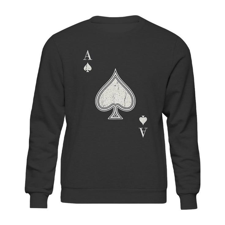 Ace Of Spades Blackjack Cards Poker Sweatshirt