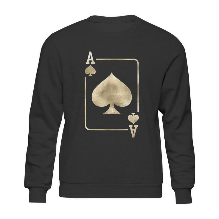 Ace Of Spades Playing Card Halloween Glam Costume Sweatshirt