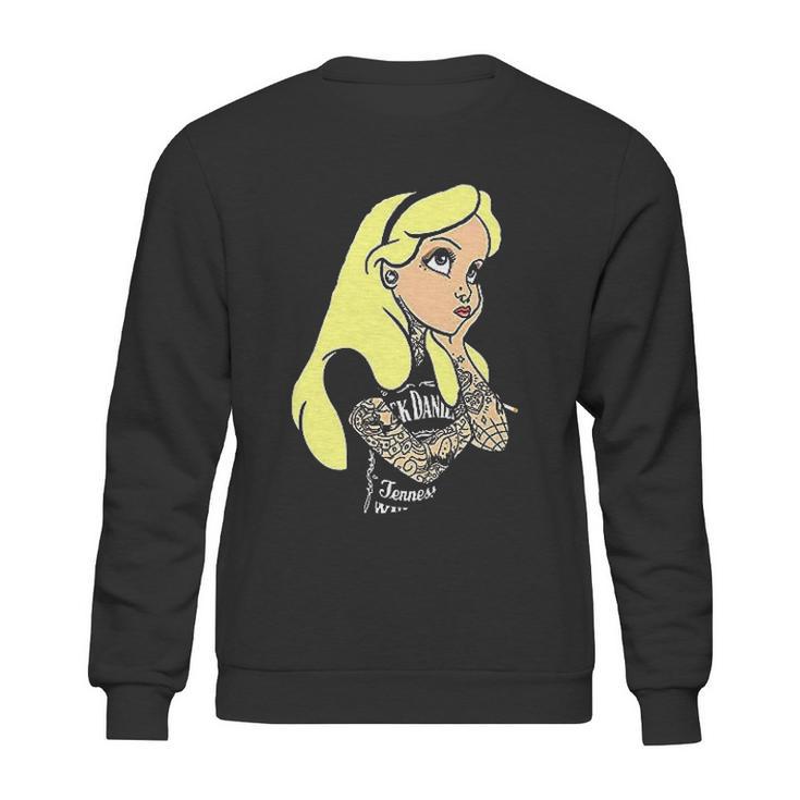 Alice In Wonderland Punk Tatto Sweatshirt