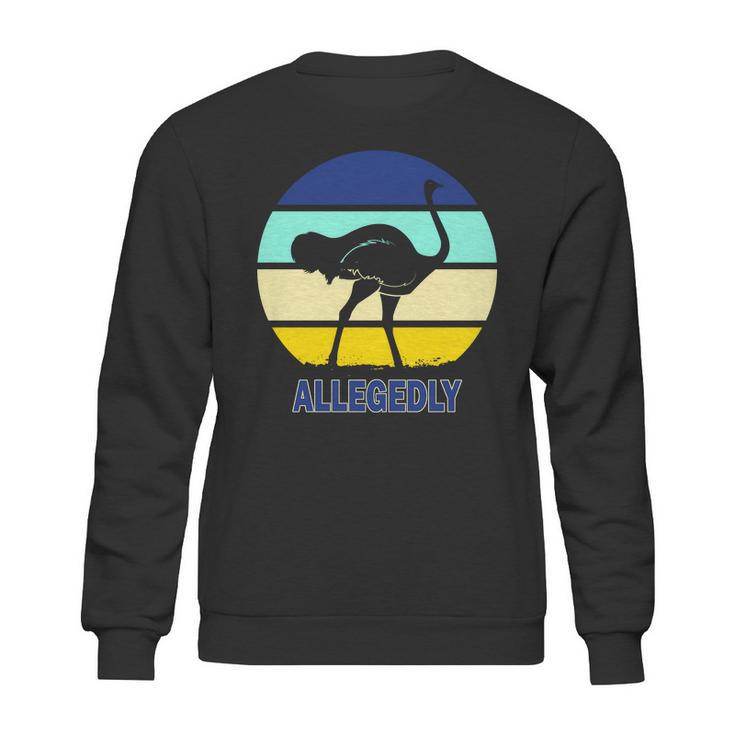 Allegedly Ostrich Retro Logo Sweatshirt