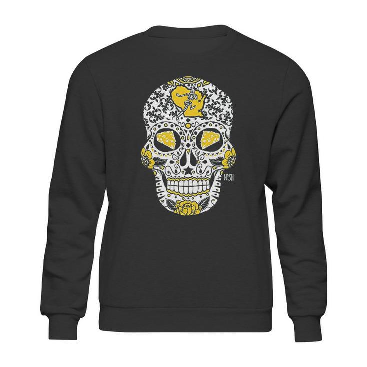 Americas Finest Apparel Green Bay Sugar Skull Sweatshirt