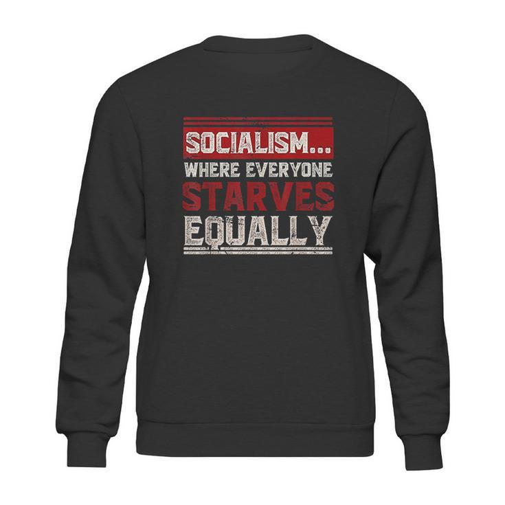 Anti Communist Libertarian Capitalist Gift Anti Socialism Sweatshirt