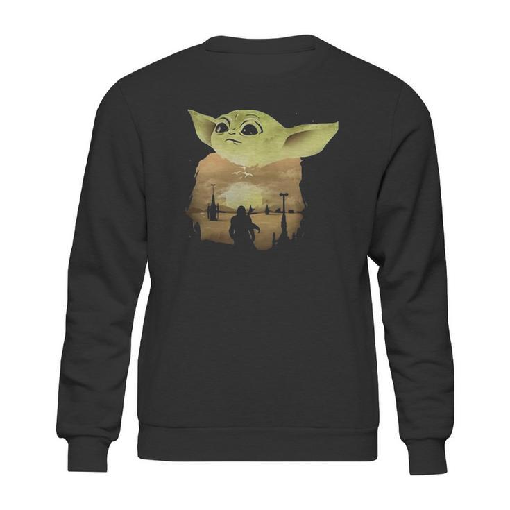 Baby Yoda Sunset Shirt Sweatshirt