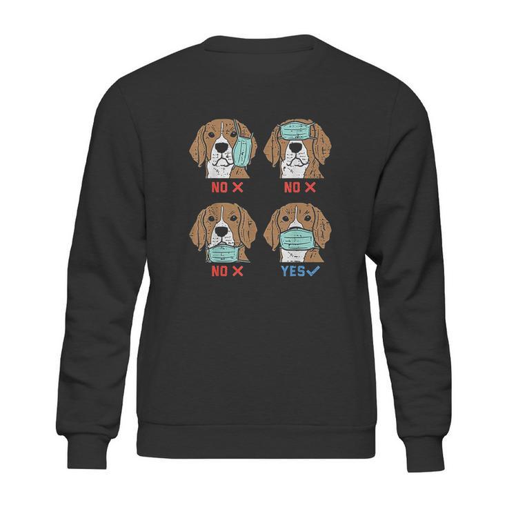 Beagle Funny Social Distancing Dog Gift Sweatshirt