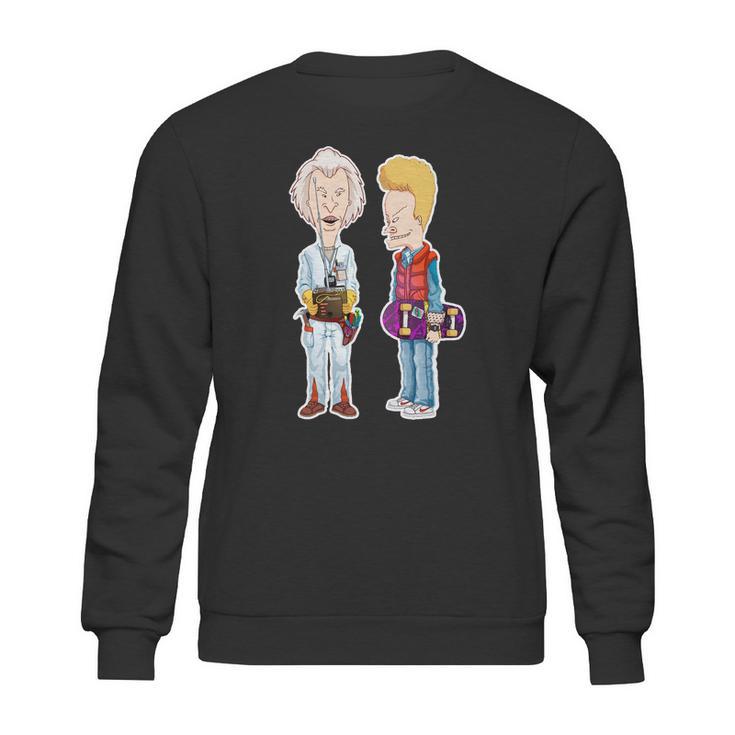 Beavis And Butt-Head Do Back To The Future Sweatshirt