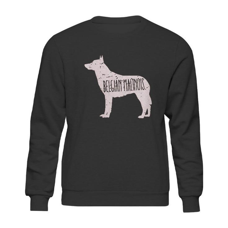 Belgian Malinois Dog Silhouette Sweatshirt