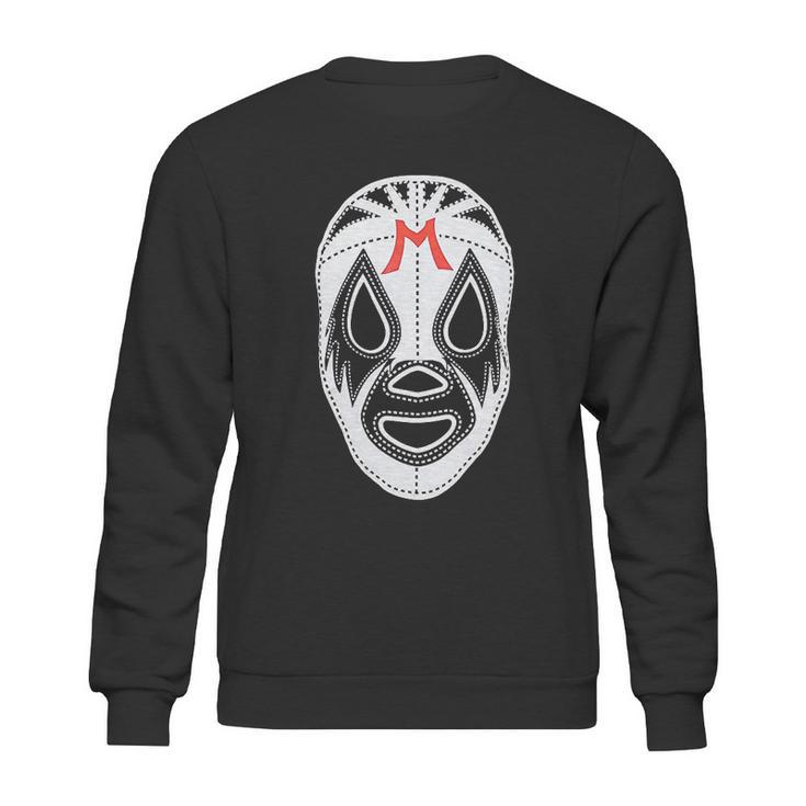 Black Mil Mascaras  Lucha Libre  Wrestling Gear Sweatshirt