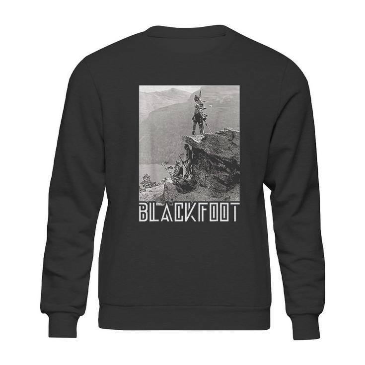 Blackfoot Native American Indians At Glacier National Park Sweatshirt