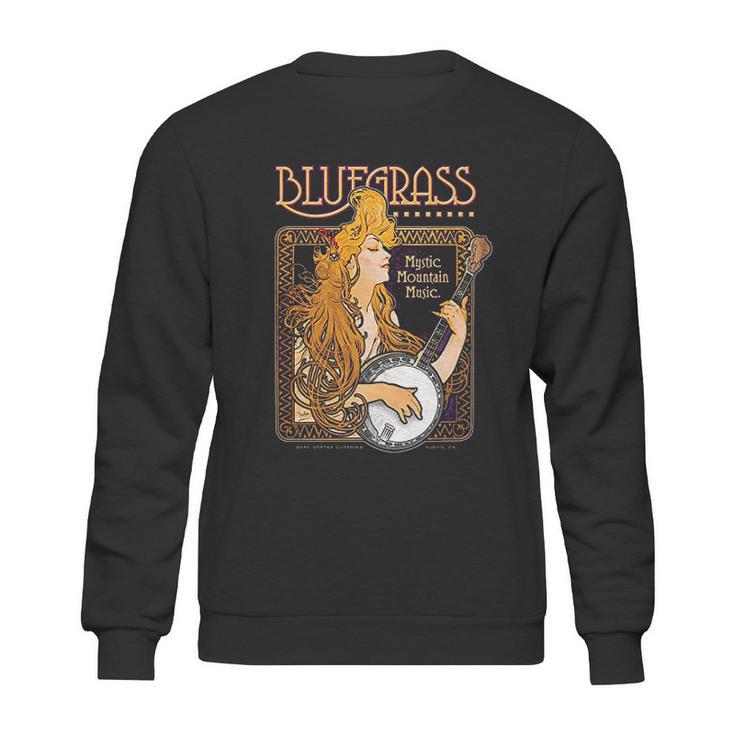 Bluegrass  Alphonse Mucha Inspired Illustration Sweatshirt