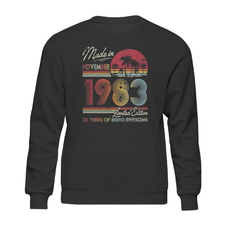 Born November 1983 Birthday Gift Made In 1983 38 Years Old Sweatshirt