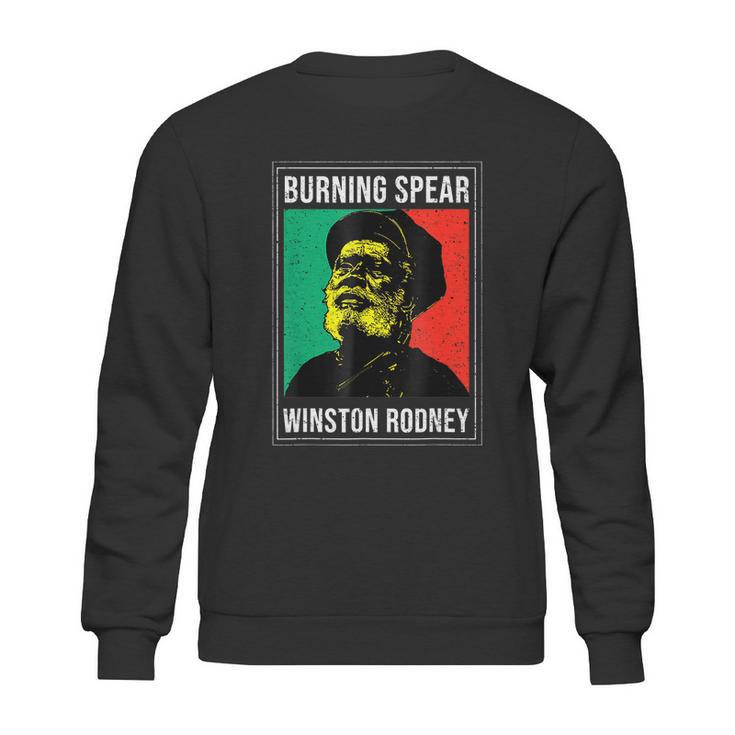 Burnings Spear Green And Red Sweatshirt