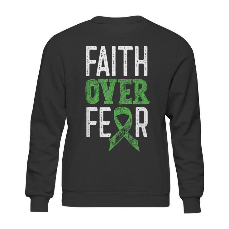 Cerebral Palsy Awareness Month Faith Over Fear Brain Damage Sweatshirt