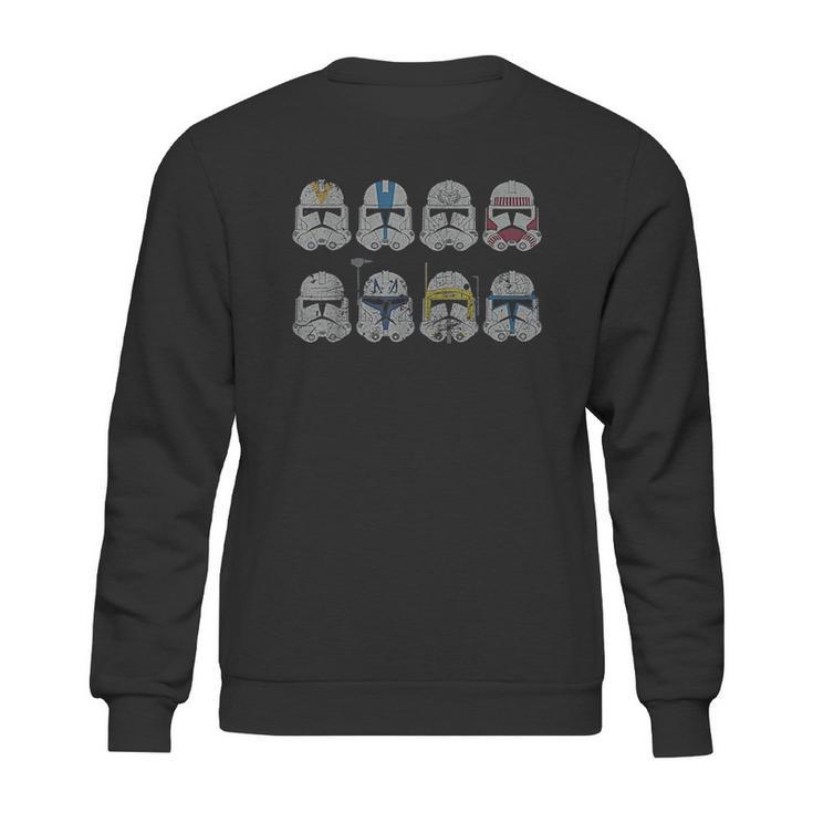 Clone Wars Clone Troopers Helmets Sweatshirt