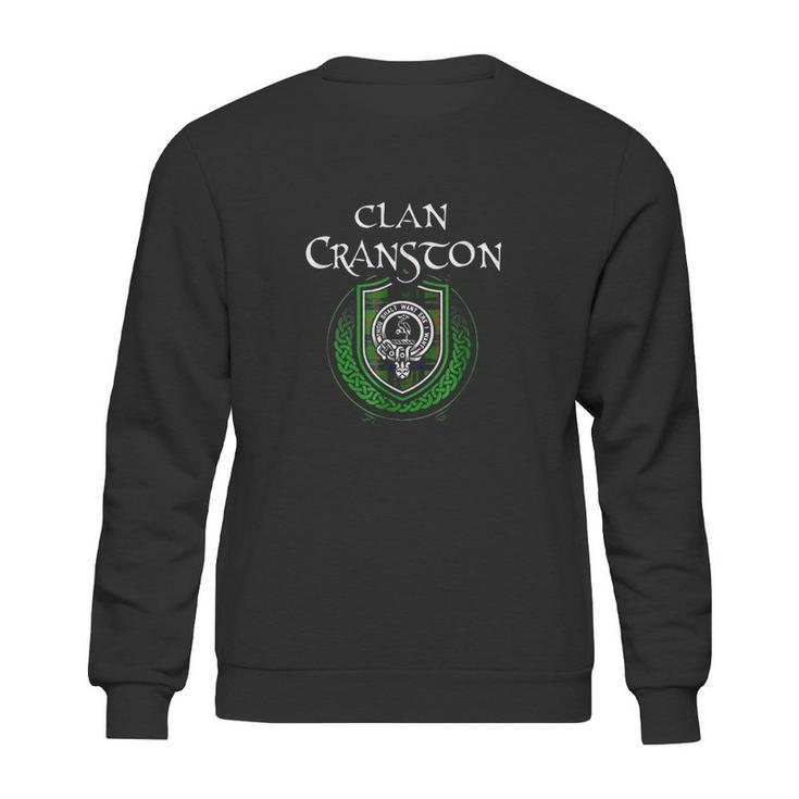 Cranston Surname Scottish Clan Tartan Crest Badge Sweatshirt