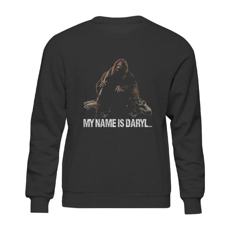 Cute Funny Bigfoot My Name Is Daryl Sweatshirt