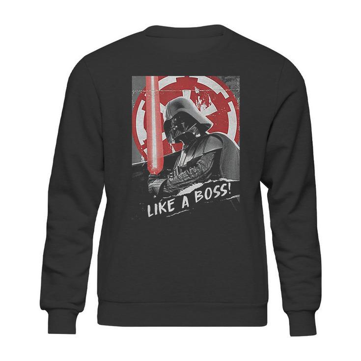 Darth Vader Like A Boss Funny Design Sweatshirt