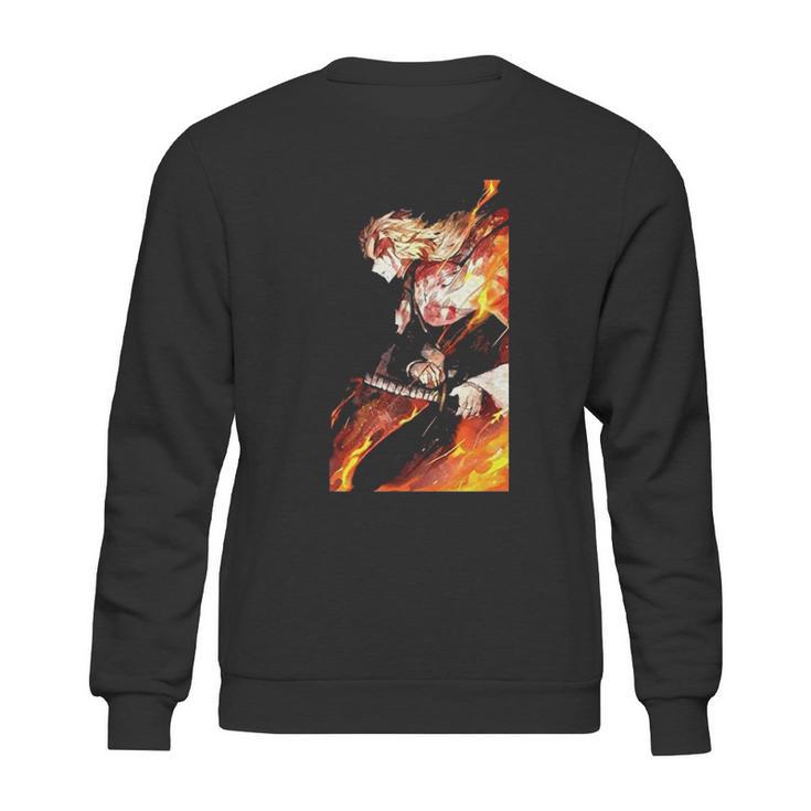 Demon Slayer Graphic Flame Sweatshirt