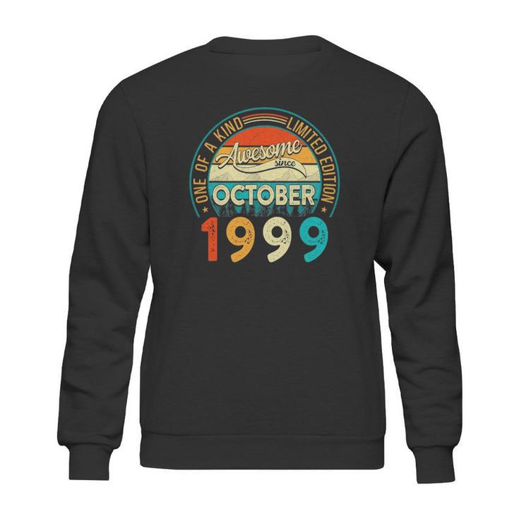 Distressed Vintage Awesome Since October 1999 22 Years Old Sweatshirt