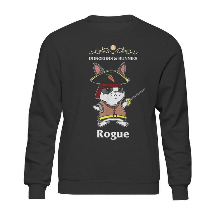 Dungeons And Bunnies Rpg D20 Rogue Roleplaying Gamers Gift Sweatshirt