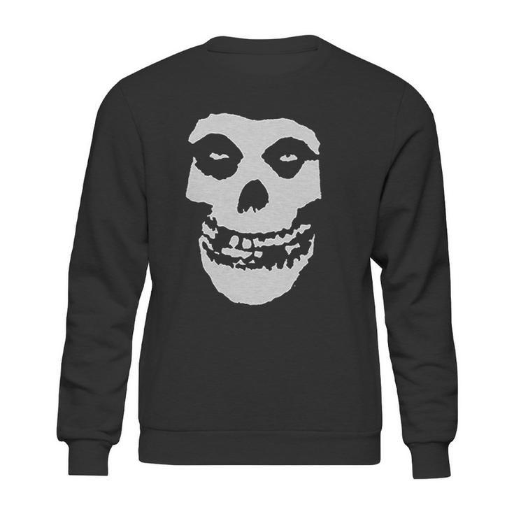 A And E Designs Misfits Fiend Skull Heather Sweatshirt