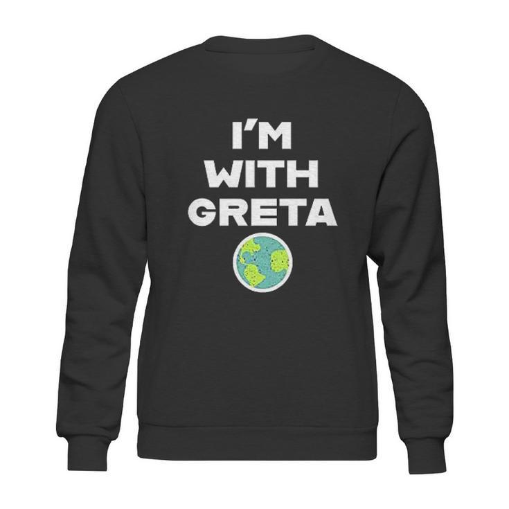 Earth Day Climate Change Im With Greta Science Sweatshirt